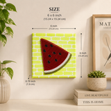 ✨ Watermelon Splash!- Wall & Table Mini Canvas & Stand - 6 X 6 Inch #SummerEdit