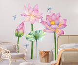 DIY Self Adhesive Lotus Plant Wall Sticker –Bright, Elegant & Easy Wall Art