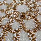 Golden Bloom Flower Table Placement (Set of 2)- 12 Inch