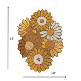 Sunflower Beads Table Placement (Set of 2)- 14 X 10 Inch