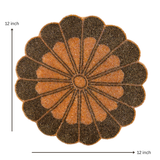 Copper Gold Flower Table Placement (Set of 2)- 12 Inch