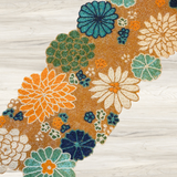 Blue Daisy Bead Premium Table Runner - 13 X 36 Inch