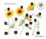 DIY Watercolor Sunflower Wall Stickers – Bright, Cheerful & Easy to Apply