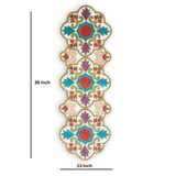 Multicolor Premium Bead Table Runner - 13 X 36 Inch