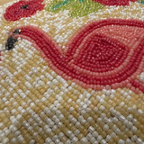 Flamingo Beach Party Beaded Pillow Cover (Set of 2) - 15 by 15 Inch