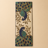 Luxury Peacock Bloom Beads Table Runner - 13 X 36 Inch