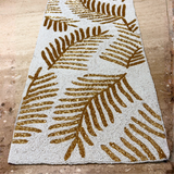 White Gold Bead Premium Table Runner - 13 X 36 Inch