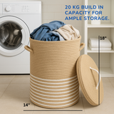 Jute Rope Laundry Basket - 14 X 18 Inch