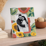 Oh So Floral! Premium Hand Beaded Photo Frame - 10 X 8 Inch