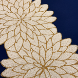 White Golden Aster Beads Table Runner - 13 X 36 Inch