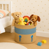 Jelly Fish Dual Tone Jute Basket - 10 X 10 Inch