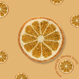 Orange Slice Yellow Jute Basket - 10 X 10 Inch