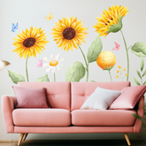 DIY Watercolor Sunflower Wall Stickers – Bright, Cheerful & Easy to Apply