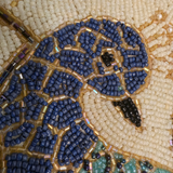 Luxury Peacock Bloom Beads Table Runner - 13 X 36 Inch
