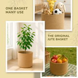 The Original Plain Jute Basket - 10 X 10 Inch