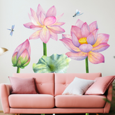 DIY Self Adhesive Lotus Plant Wall Sticker –Bright, Elegant & Easy Wall Art