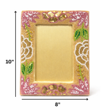 The Golden Dream! Premium Hand Beaded Photo Frame - 10 X 8 Inch
