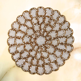 Golden Bloom Flower Table Placement (Set of 2)- 12 Inch