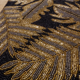 Black Gold Bead Premium Table Runner - 13 X 36 Inch