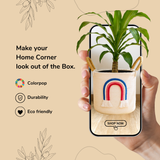 Rainbow Cotton Thread Basket 10" - Blue & Pink