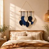 Shades of Ocean 100% Handmade Macramé Wall Hanging - 16" X 30"