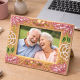 The Golden Dream! Premium Hand Beaded Photo Frame - 10 X 8 Inch