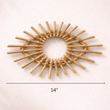 The Bamboo Cane 100% Natural & Handmade Wall Decor & Hanging - Set of 4
