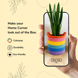 Multicolor Cotton Thread Basket - 10 X 10 Inch