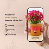 Pink Tricolor Tassle Jute Basket - 10 X 10 Inch