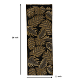 Black Gold Bead Premium Table Runner - 13 X 36 Inch