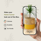 Orange Slice Yellow Jute Basket - 10 X 10 Inch