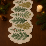 Carnival Embroidery & Beads Table Runner - 13 X 36 Inch