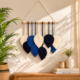 Shades of Ocean 100% Handmade Macramé Wall Hanging - 16" X 30"
