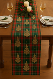 🎄 Merry Christmas Premium Cotton Table Runner - 15 X 72 Inch