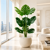 🌿✨ Premium Artificial Monstera Plant - 10 Leafs | 5 FT