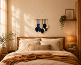 Shades of Ocean 100% Handmade Macramé Wall Hanging - 16" X 30"