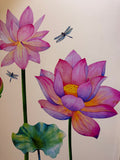 DIY Self Adhesive Lotus Plant Wall Sticker –Bright, Elegant & Easy Wall Art
