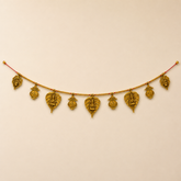 ✨ Luxury Metal Brass Toran / Bandhanwar for Diwali (Gold Polish) ✨🪔- 4FT