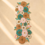 Pastel Floral Premium Bead Table Runner - 13 X 36 Inch