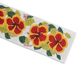 Hibiscus Bead Premium Table Runner - 13 X 36 Inch