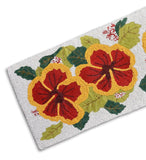 Hibiscus Bead Premium Table Runner - 13 X 36 Inch