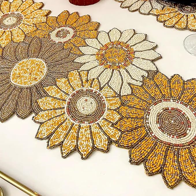 Sunflower Beads Premium Table Runner - 13 X 36 Inch