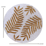 Golden Leaf Premium Table Placement (Set of 2)- 12 Inch