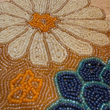 Blue Daisy Bead Premium Table Runner - 13 X 36 Inch