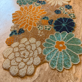 Blue Daisy Bead Premium Table placement - 12 X 10 inch (set of 2)