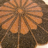 Copper Gold Flower Table Placement (Set of 2)- 12 Inch