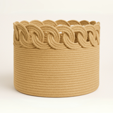 Infinity Loop Jute Basket - 12 X 14 Inch