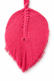 Pink & White 100% Handmade Macramé Wall Hanging - 16" X 30"