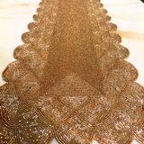 Luxury Gold & Glitter Beads Table Runner - 13 X 36 Inch