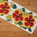 Hibiscus Bead Premium Table Runner - 13 X 36 Inch